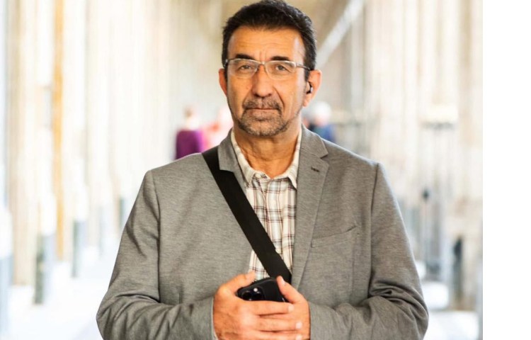 France-based journalist Ganimat Zahid, seen here, has been sentenced in absentia, along with U.S.-based journalist Sevinj Osmanqizi, to eight years in prison.