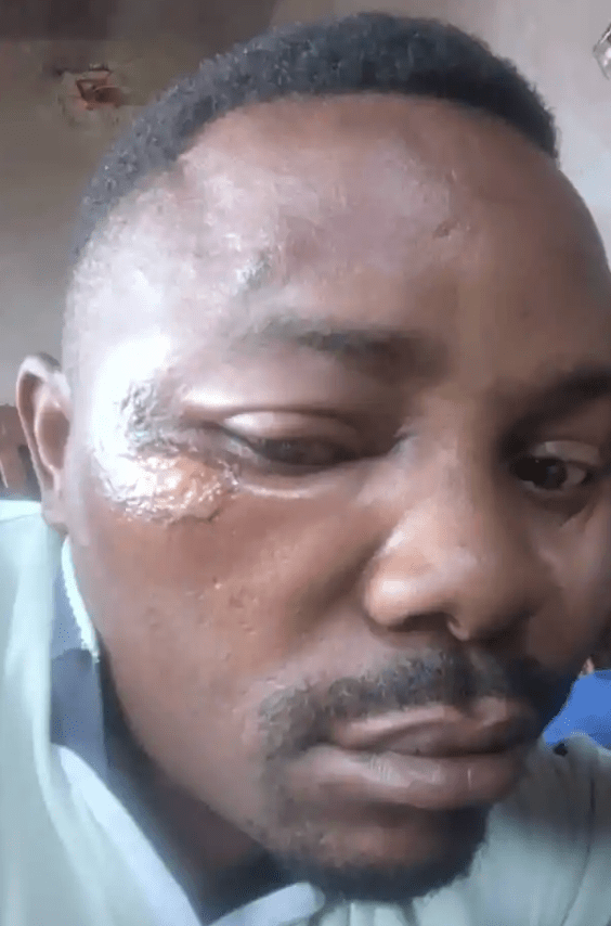 Self-portrait by Congolese journalist Prince Cikala Mihigo