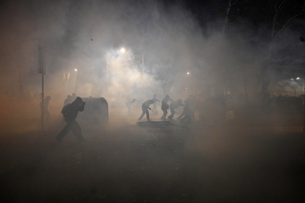 An estimated 15,000 people took part in a January 31 protest in Turin that turned violent, injuring more than 100 members of the security forces.