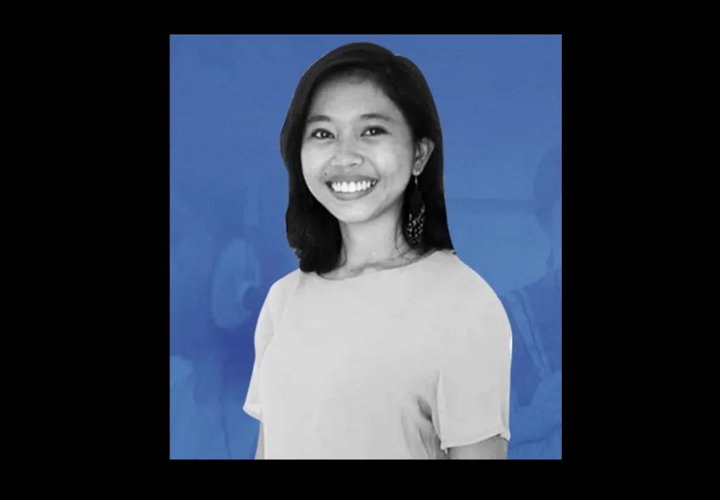 Philippine journalist Frenchie Mae Cumpio has been imprisoned since her arrest in 2020. (Photo illustration: AlterMidya)