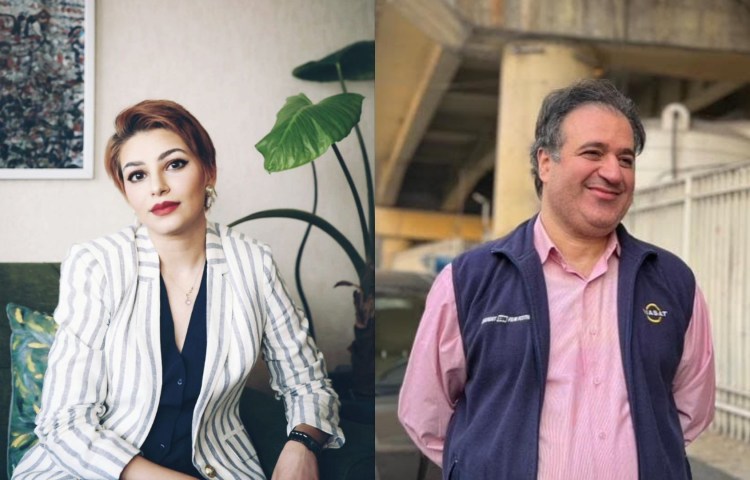 Vida Rabbani (left) and Mehdi Mahmoudian (right).