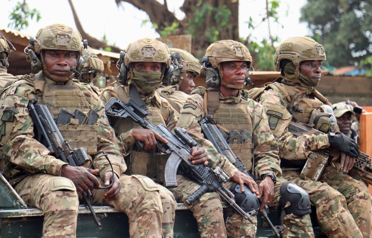 Journalists in DRC are suffering repression during the ongoing conflict between Congolese soldiers, seen here, and the armed group M23.