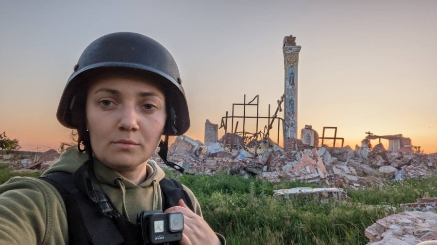 Journalist Anna Kalyuzhna says she has received more than 150 messages on Facebook containing insults and misogynistic remarks.
