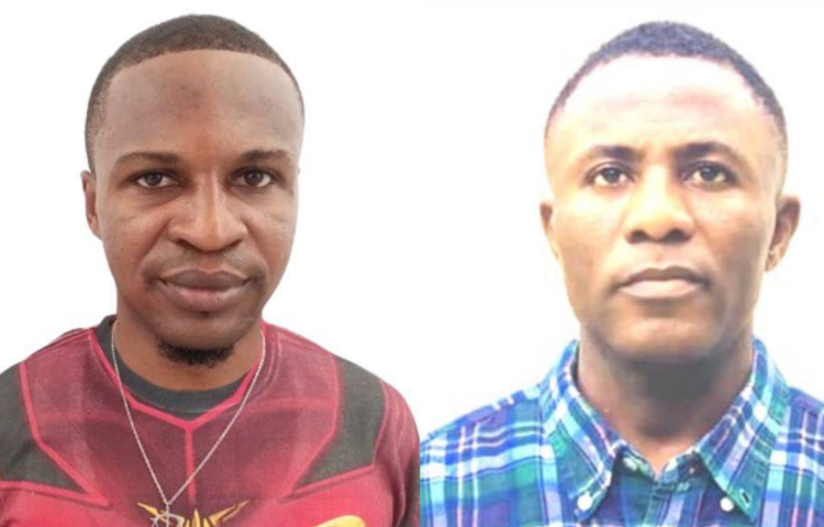 Haitian journalists Junior Célestin and Osnel Espérance. (Photos: Radio Uni FM)