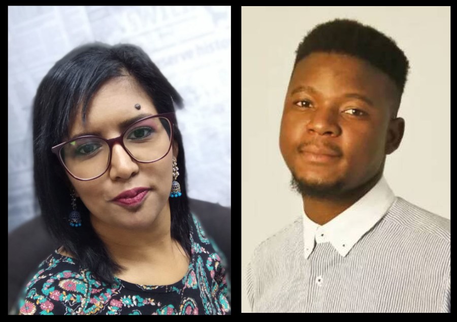 The Witness reporter Shorné Bennie (left) and photographer Moeketsi Mamane.