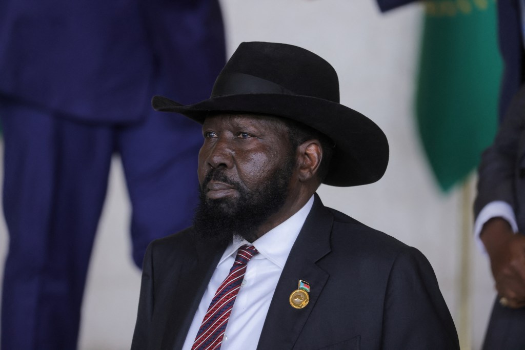 South Sudan's President Salva Kiir Mayardit in Ethiopia in 2025.