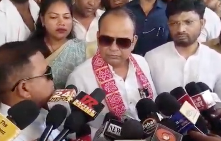 Jharkhand Health Minister Irfan Ansari at a medical college in Hazaribagh city when they were assaulted