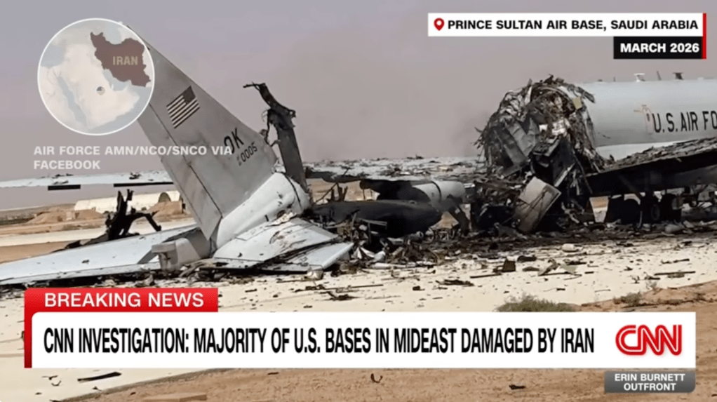 A US radar aircraft was destroyed in an Iranian strike on a Saudi Arabian airbase on March 27, 2026.