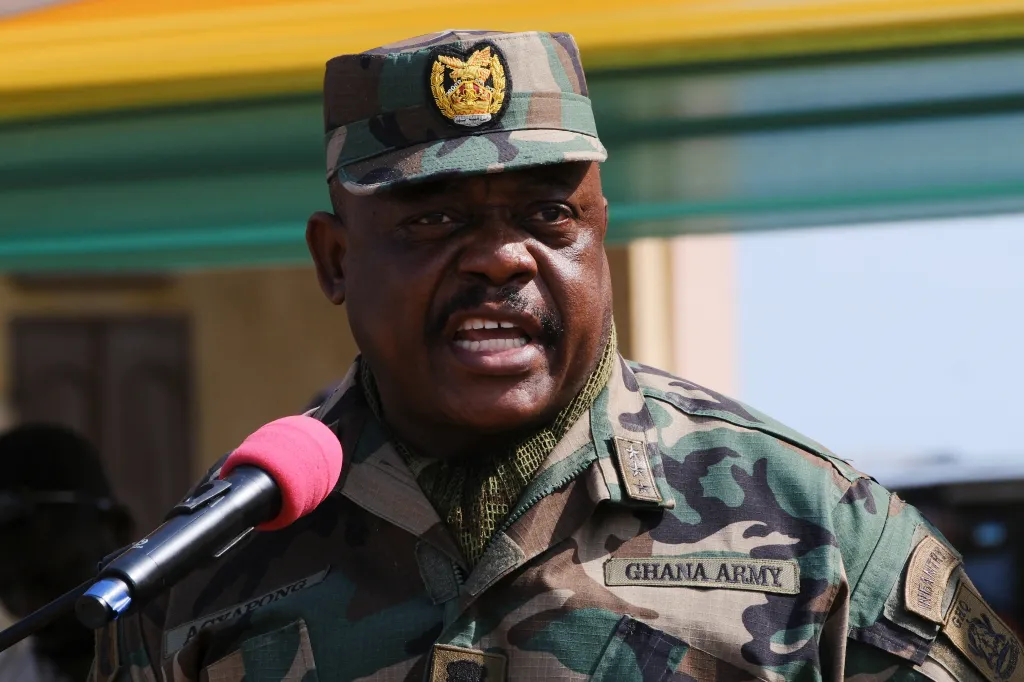 Ghana's Chief of Defence Staff of the Armed Forces, Lieutenant General William Agyapong, in December 2025.