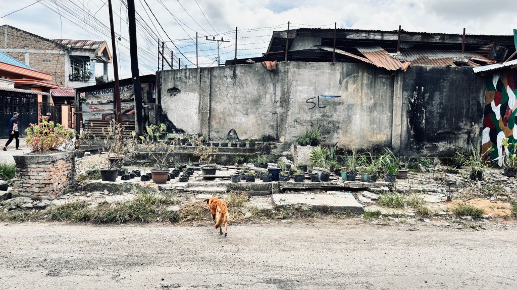 The vacant site of journalist Rico Sempurna Pasaribu’s home in Kabanjahe, Karo district, on April 30, 2026. (Photo: CPJ)