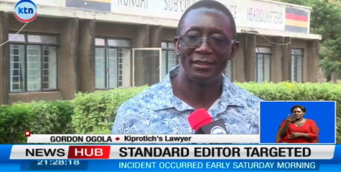A lawyer for Alex Kiprotich