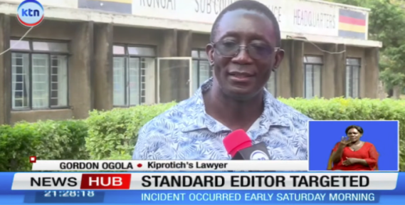 A lawyer for Alex Kiprotich