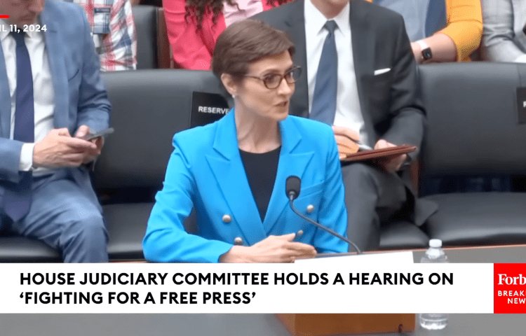 A federal judge in 2024 ordered Catherine Herridge to pay $800 a day in court fines or reveal her sources for a 2017 report examining an FBI investigation. (Screenshot: Forbes Breaking News/YouTube)