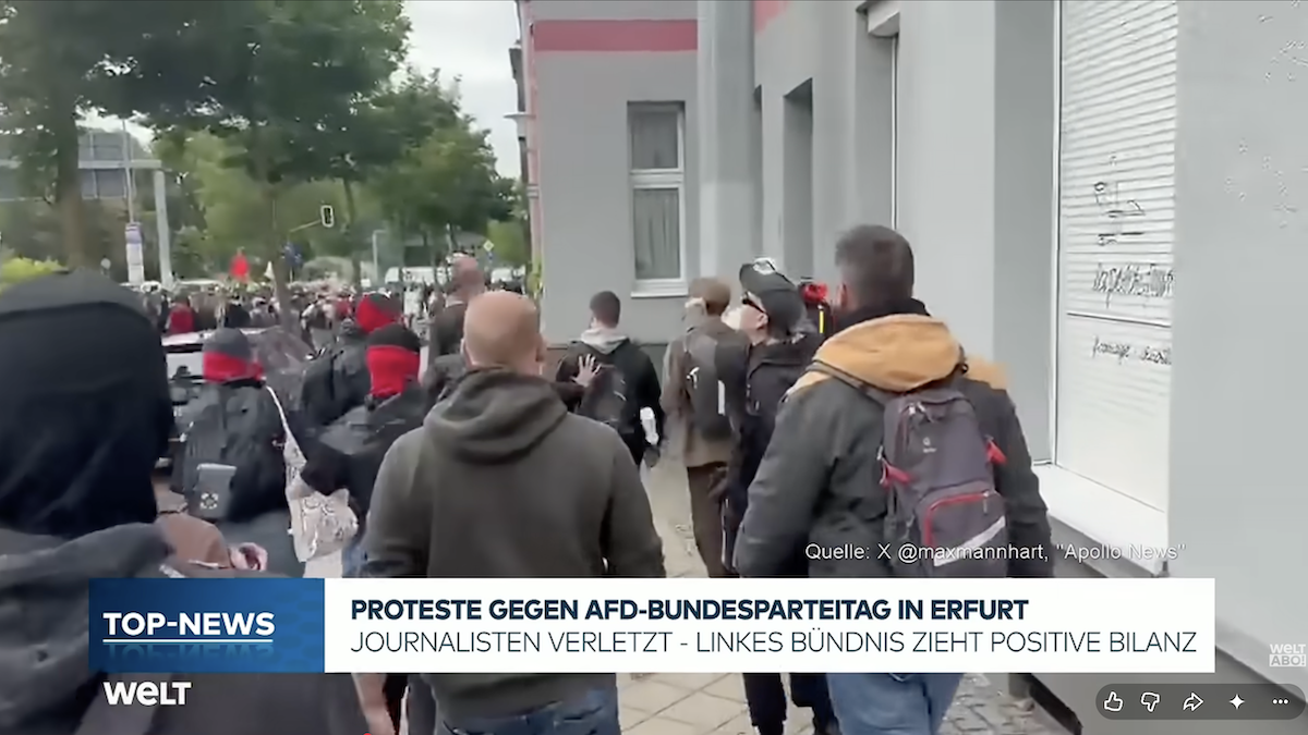 Apollo News, Junge Freiheit journalists attacked while covering protests in Germany