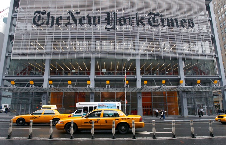 Subpoenas were issued in July to several New York Times journalists requesting that they testify “in regard to an alleged violation of federal criminal law” around their reporting on President Trump’s new Qatari-donated Air Force One. (Photo: Reuters/Gary Hershorn)
