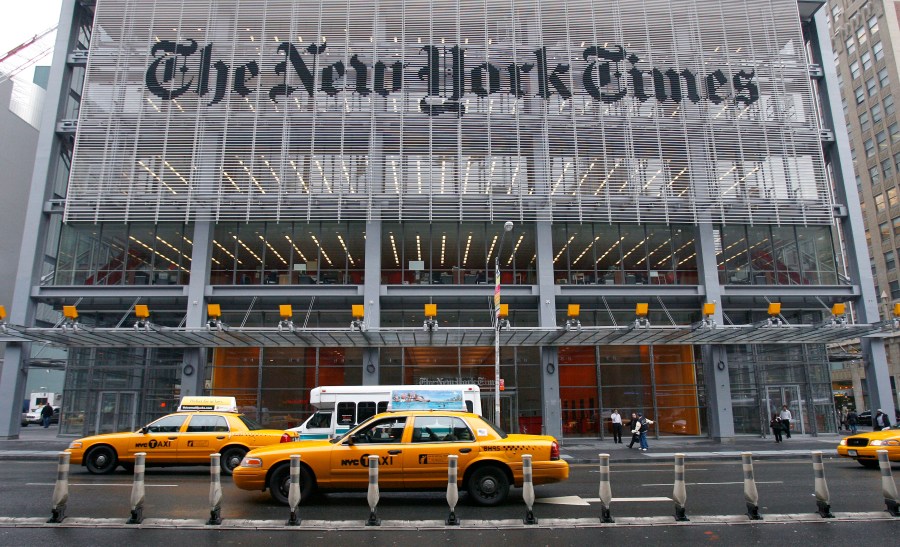 Subpoenas were issued in July to several New York Times journalists requesting that they testify “in regard to an alleged violation of federal criminal law” around their reporting on President Trump’s new Qatari-donated Air Force One. (Photo: Reuters/Gary Hershorn)