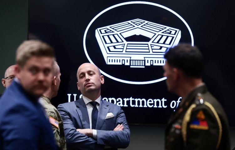White House Deputy Chief of Staff Stephen Miller at presentation of Mexican Border Defense Medal to service members at the Pentagon in Washinton, D.C., U.S., July 27, 2026. (Photo: Reuters/Evelyn Hockstein)