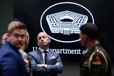 White House Deputy Chief of Staff Stephen Miller at presentation of Mexican Border Defense Medal to service members at the Pentagon in Washinton, D.C., U.S., July 27, 2026. (Photo: Reuters/Evelyn Hockstein)