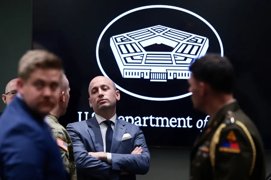 White House Deputy Chief of Staff Stephen Miller at presentation of Mexican Border Defense Medal to service members at the Pentagon in Washinton, D.C., U.S., July 27, 2026. (Photo: Reuters/Evelyn Hockstein)