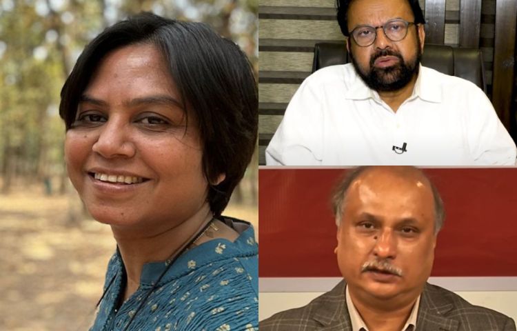 Clockwise from left, journalists Farzana Rupa, Shyamal Dutta, and Mozammel Babu. Bangladesh’s International Crimes Tribunal is investigating the journalists for alleged crimes against humanity.
