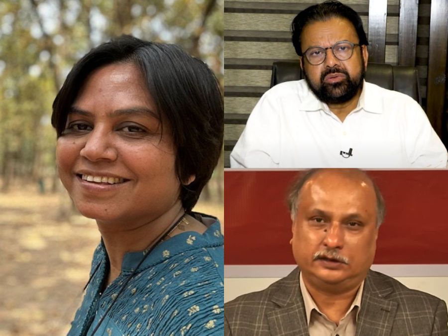 Clockwise from left, journalists Farzana Rupa, Shyamal Dutta, and Mozammel Babu. Bangladesh’s International Crimes Tribunal is investigating the journalists for alleged crimes against humanity.