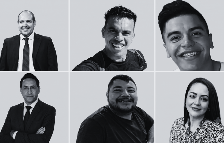 Journalists (left to right) Alejandro Leyva Aguilar,Alex Serna, Carlos Castro, Josué Martínez, Luis Ángel López, and Roxana Guzmán were killed in Mexico this year. (Image: CPJ)