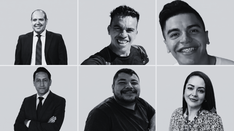 Journalists (left to right) Alejandro Leyva Aguilar,Alex Serna, Carlos Castro, Josué Martínez, Luis Ángel López, and Roxana Guzmán were killed in Mexico this year. (Image: CPJ)