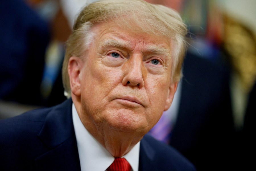 US President Donald J. Trump looks on as he makes an announcement on healthcare in the Oval Office at the White House in Washington, D.C., US, September 18, 2026. REUTERS/Evan Vucci TPX IMAGES OF THE DAY