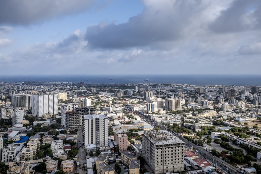 A general view of Mogadishu's skyline in 2025.