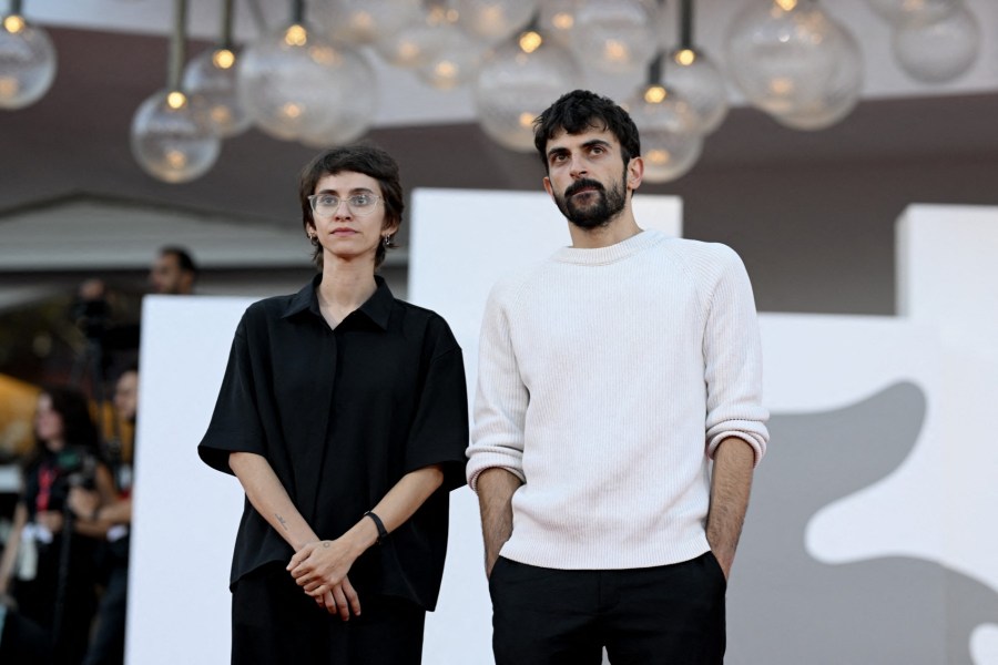 Investigative journalist Yuval Abraham and filmmaker Rachel Szor attend the red carpet of the closing ceremony of the 83rd Venice Film Festival at Venice Lido on September 12, 2026.