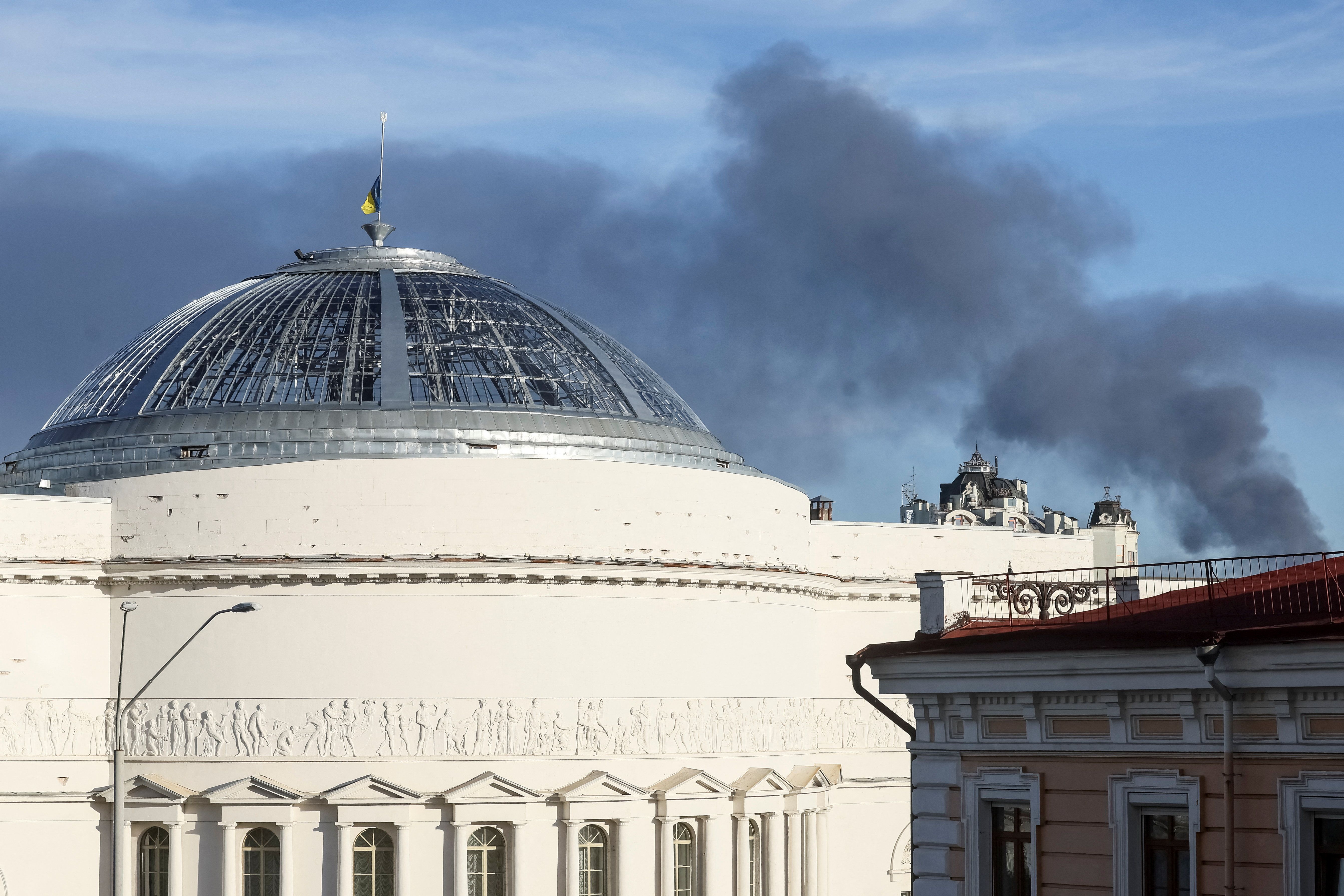 Ukraine: Russian drone strike on TV channel building in Kyiv injures six people, damages newsroom