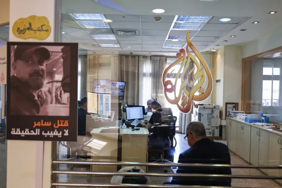 A view of Al Jazeera offices in Ramallah in the occupied West Bank on May 5, 2024. A Citizen Lab report, released on October 15, 2026, says an Israeli company called Discover-Tech facilitated the targeting of at least 45 Al Jazeera devices with spyware in 2024 and 2025. (Photo: AFP/Zain Jaafar)