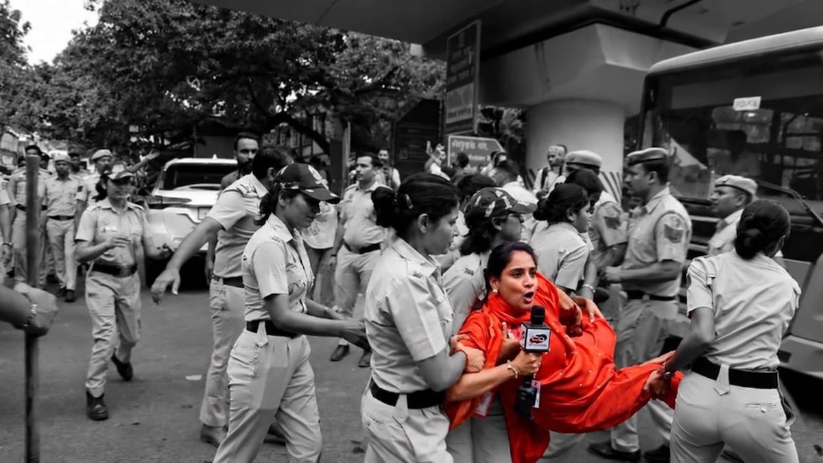At least 37 journalists detained, several assaulted, while covering protests against India’s election chief